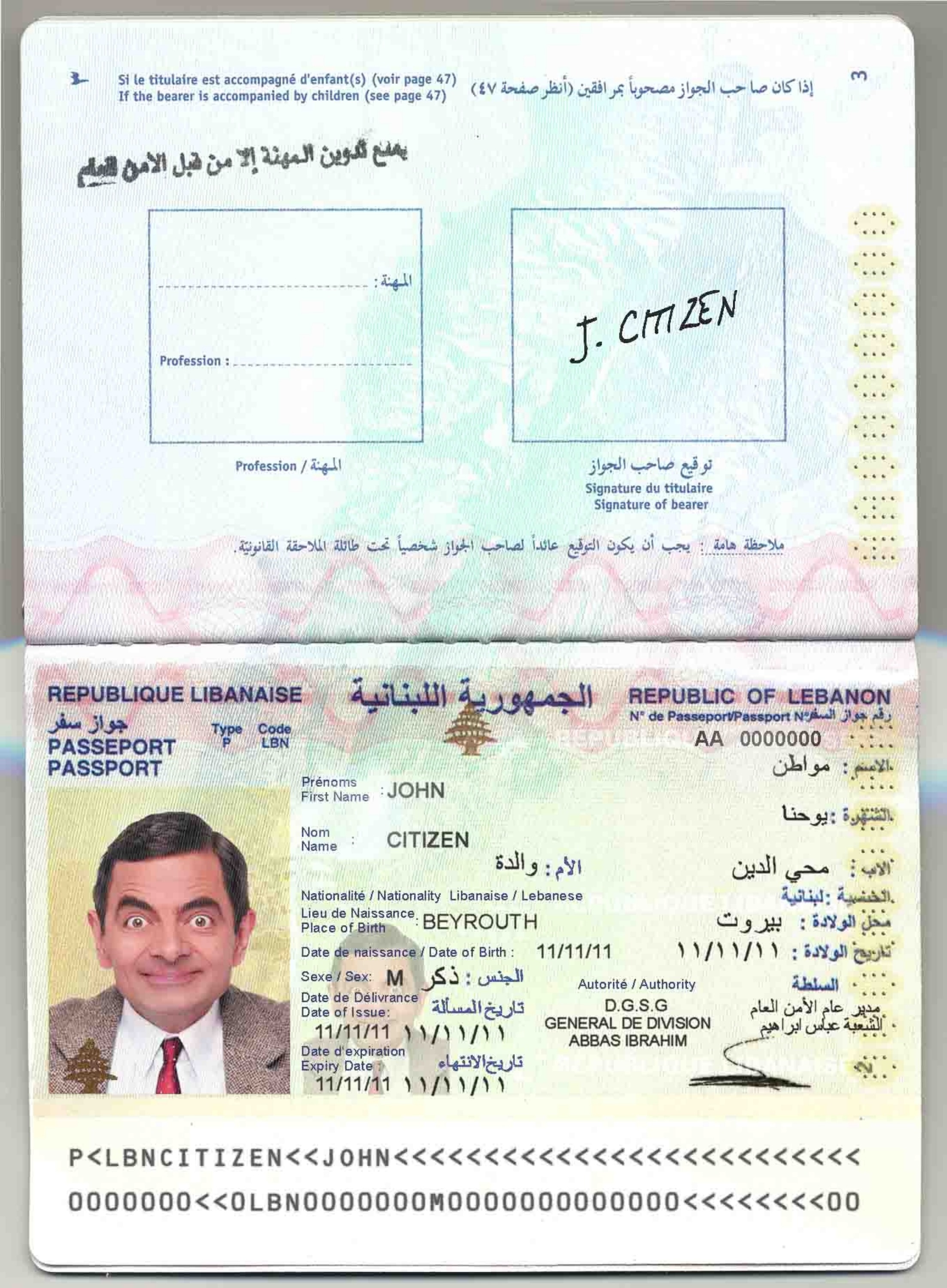 lebanon passport