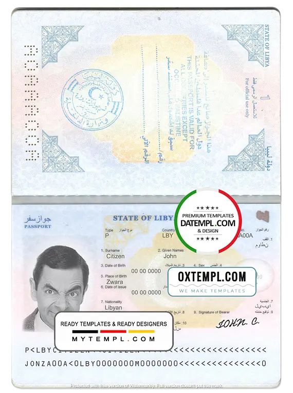 libya passport