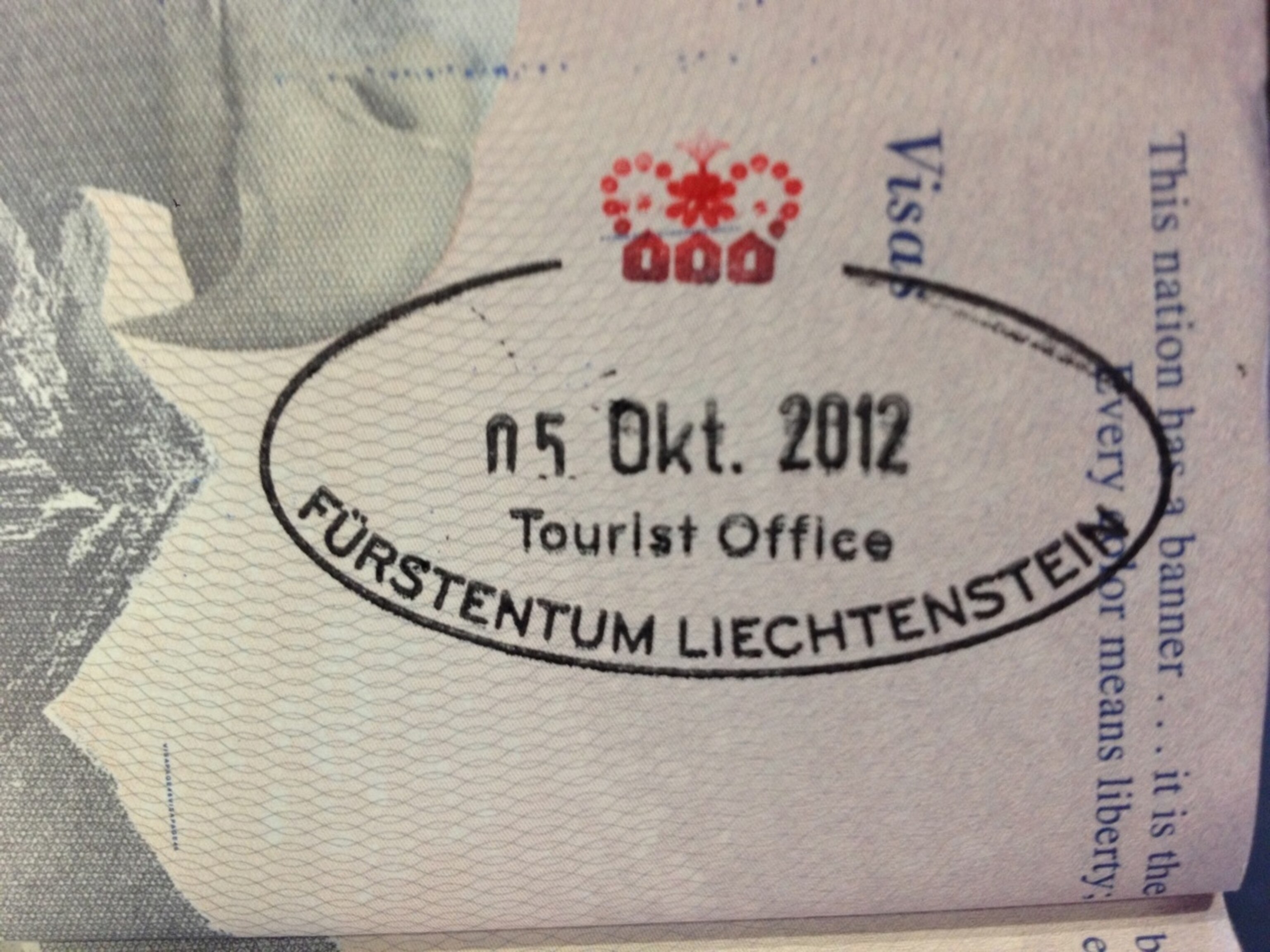 liechtenstein passport stamp