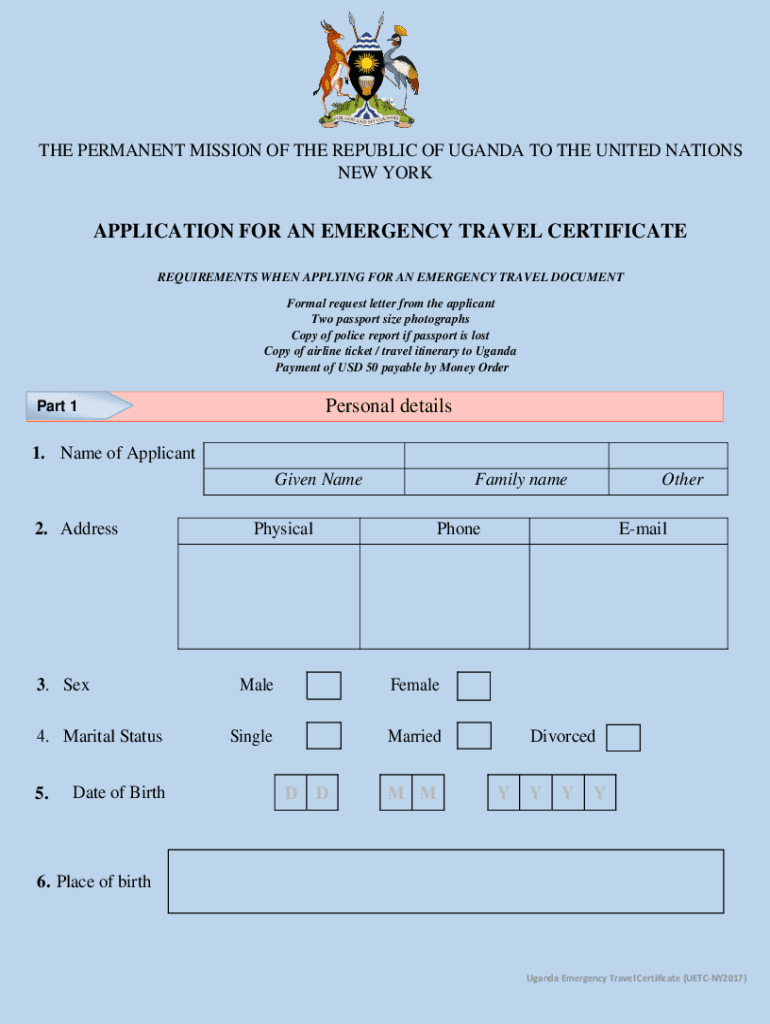 life or death emergency passport