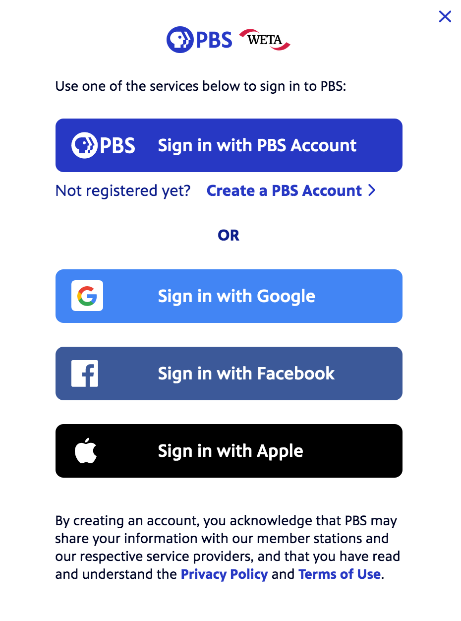 login pbs passport