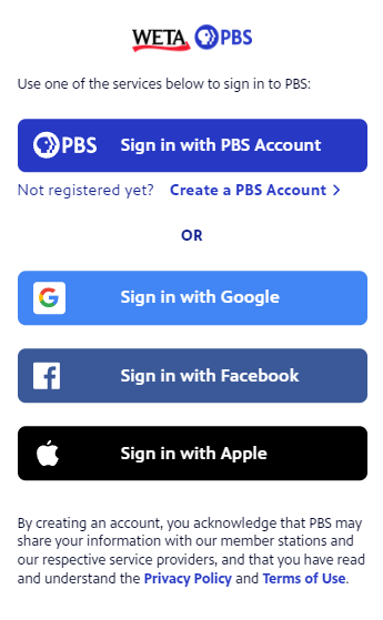 login to pbs passport