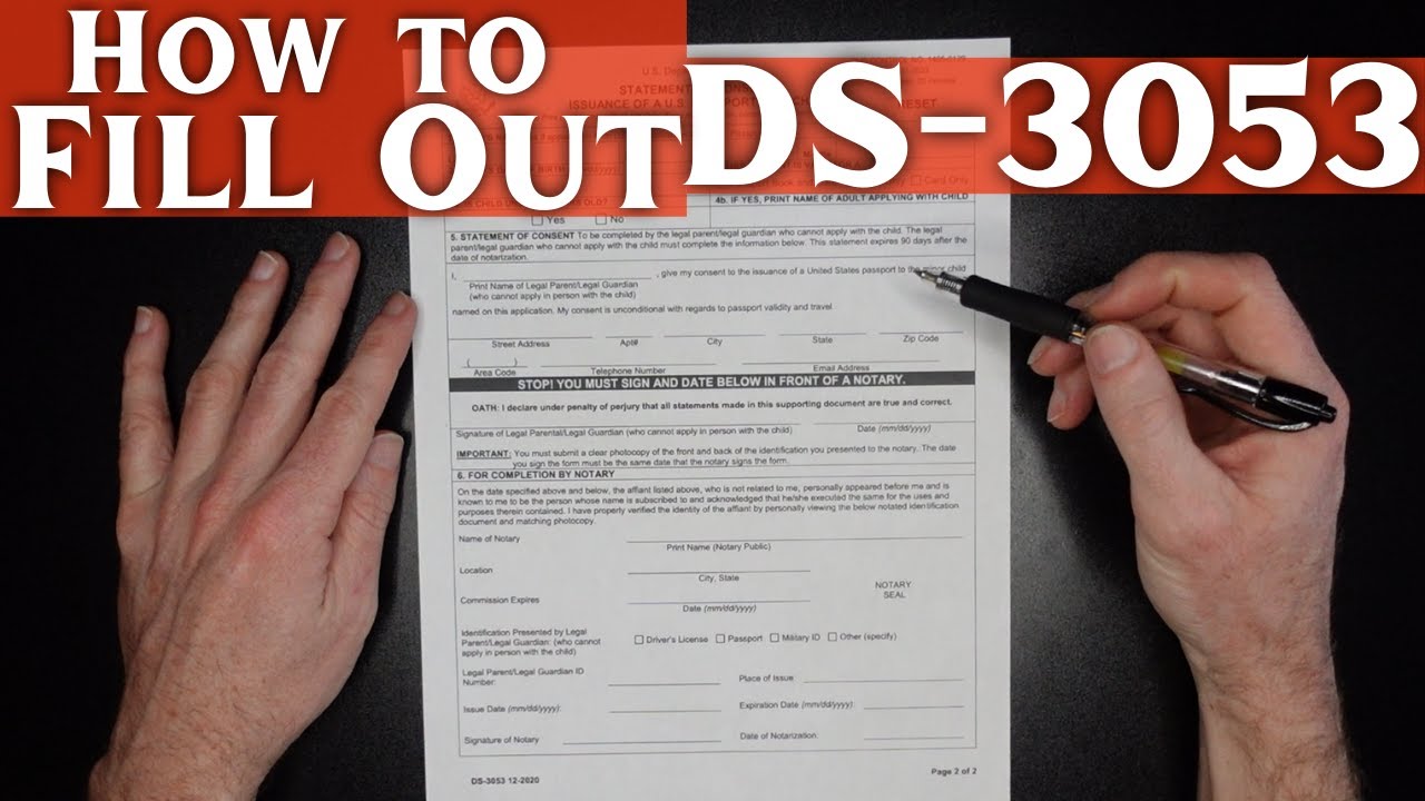 lost passport form ds 64