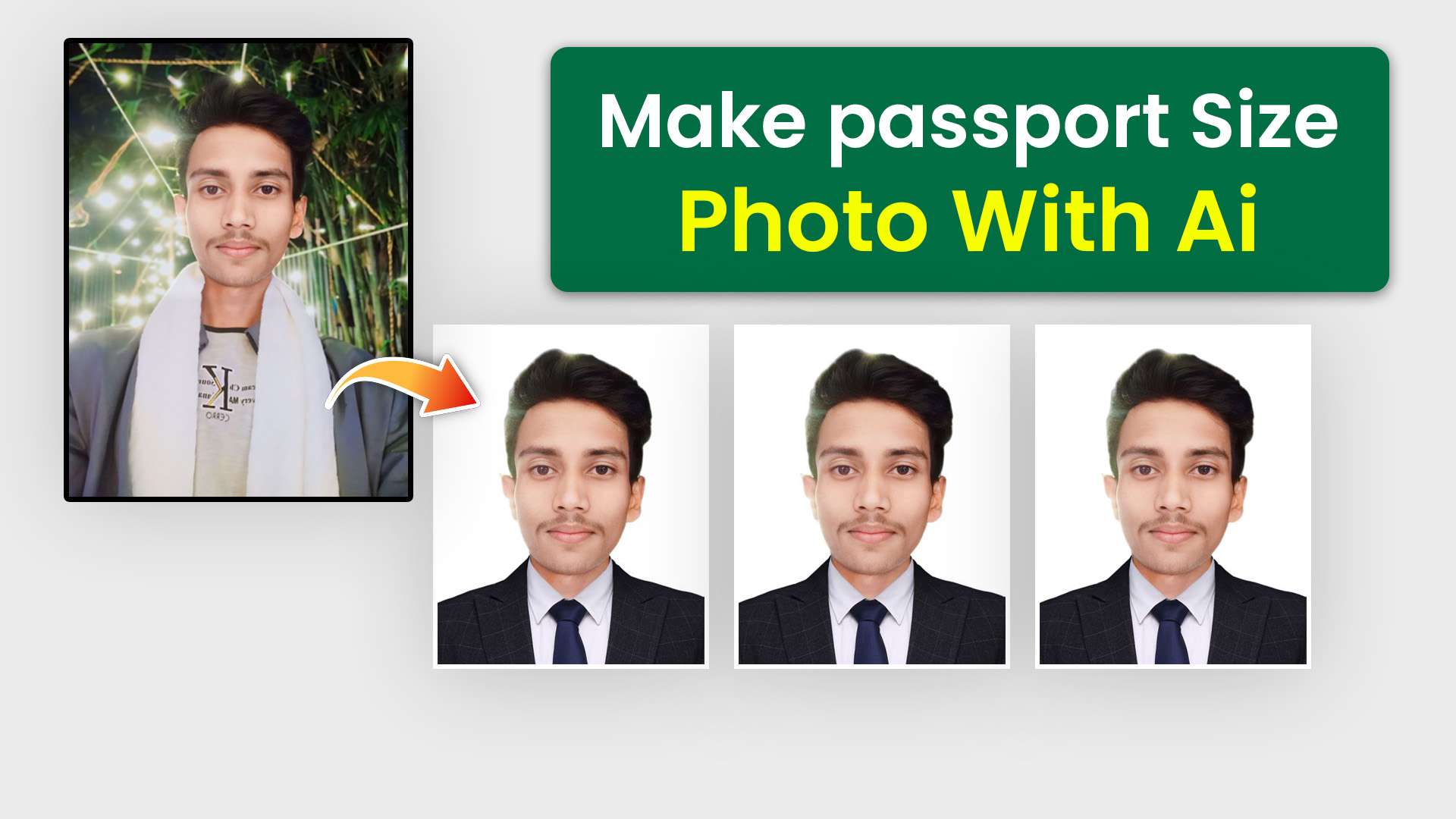 make passport size photo free