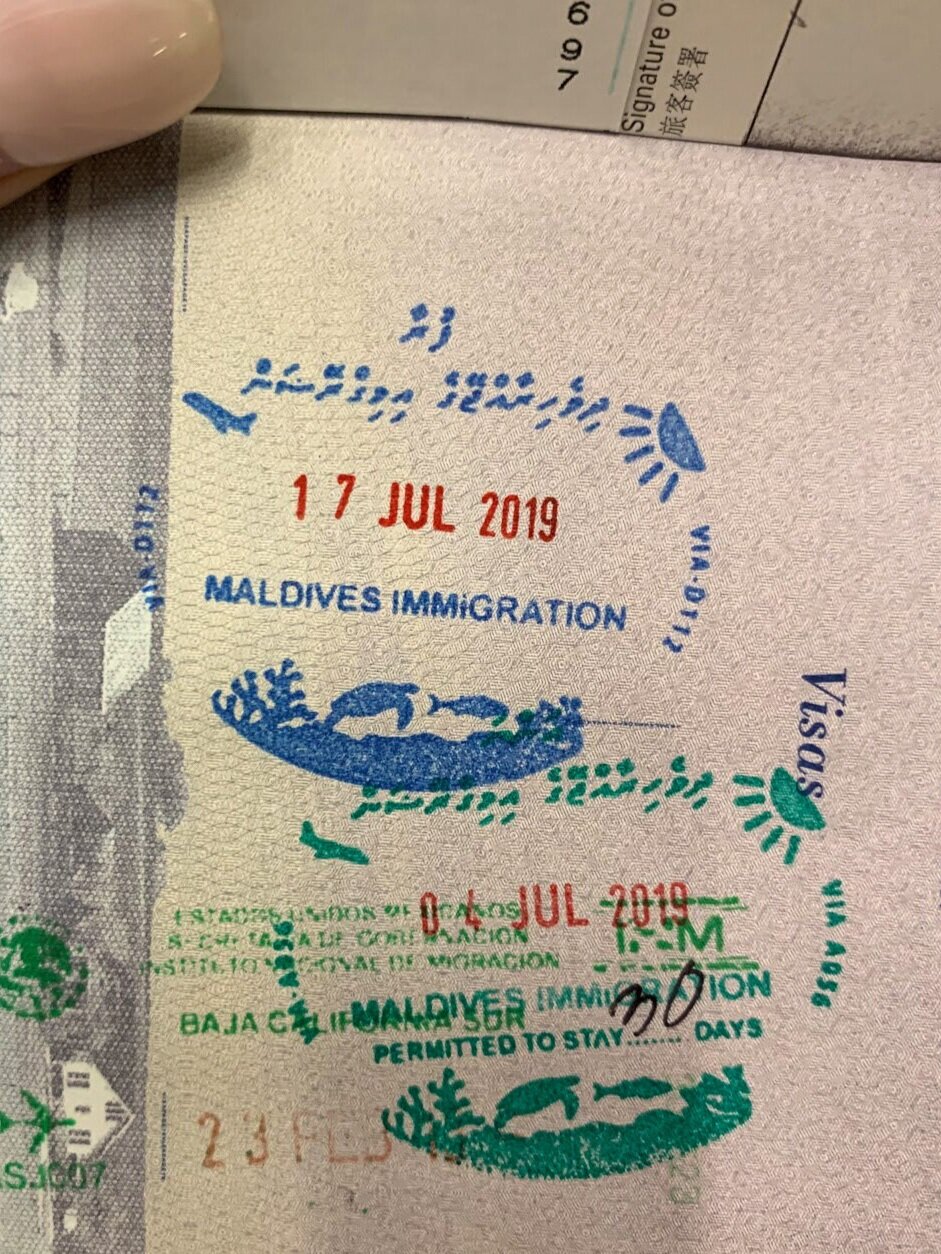 maldives passport