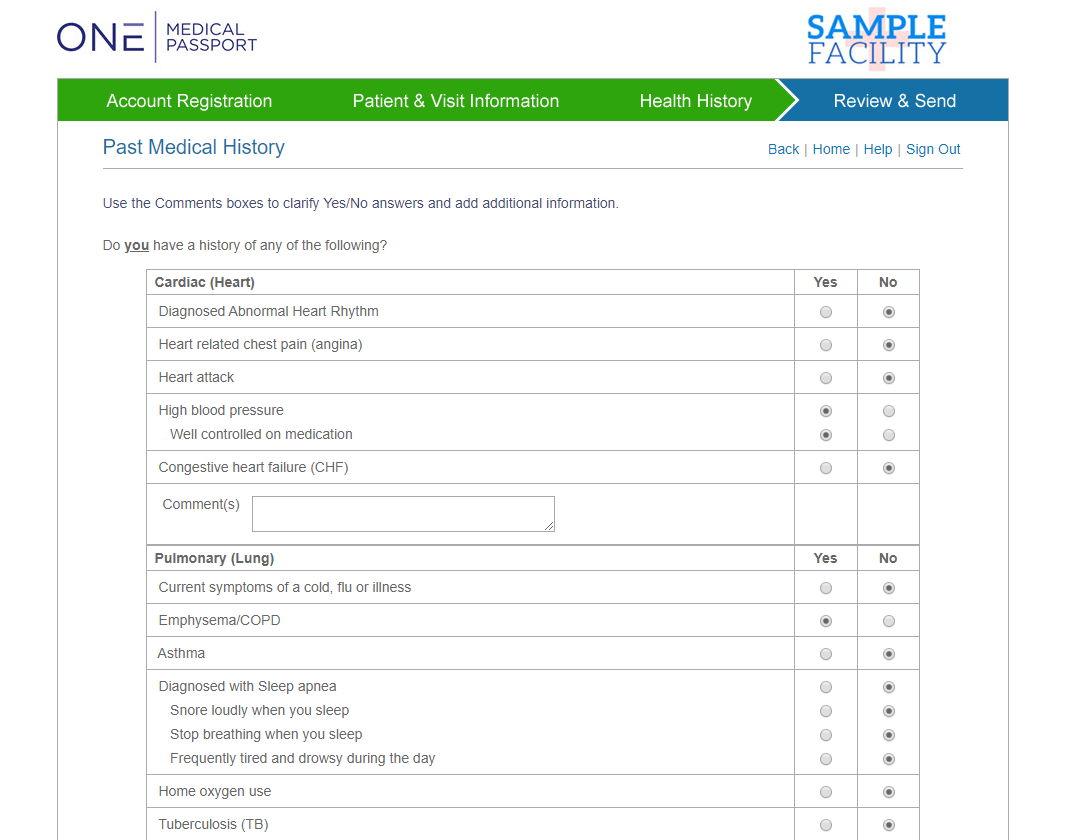 medical passport account