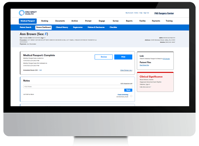 medical passport login