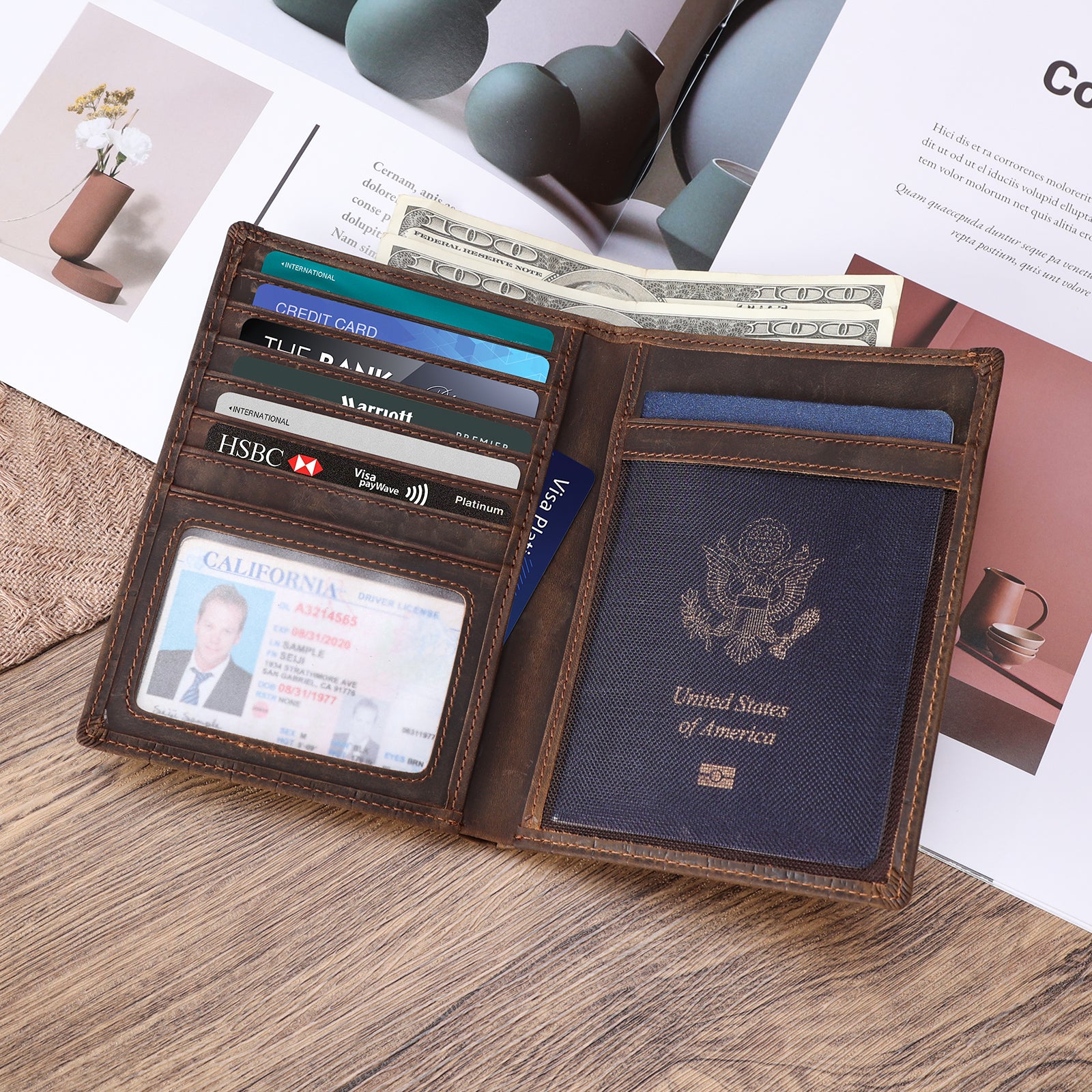 mens passport cover