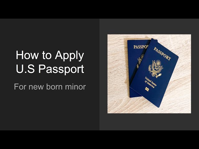 minor passport application