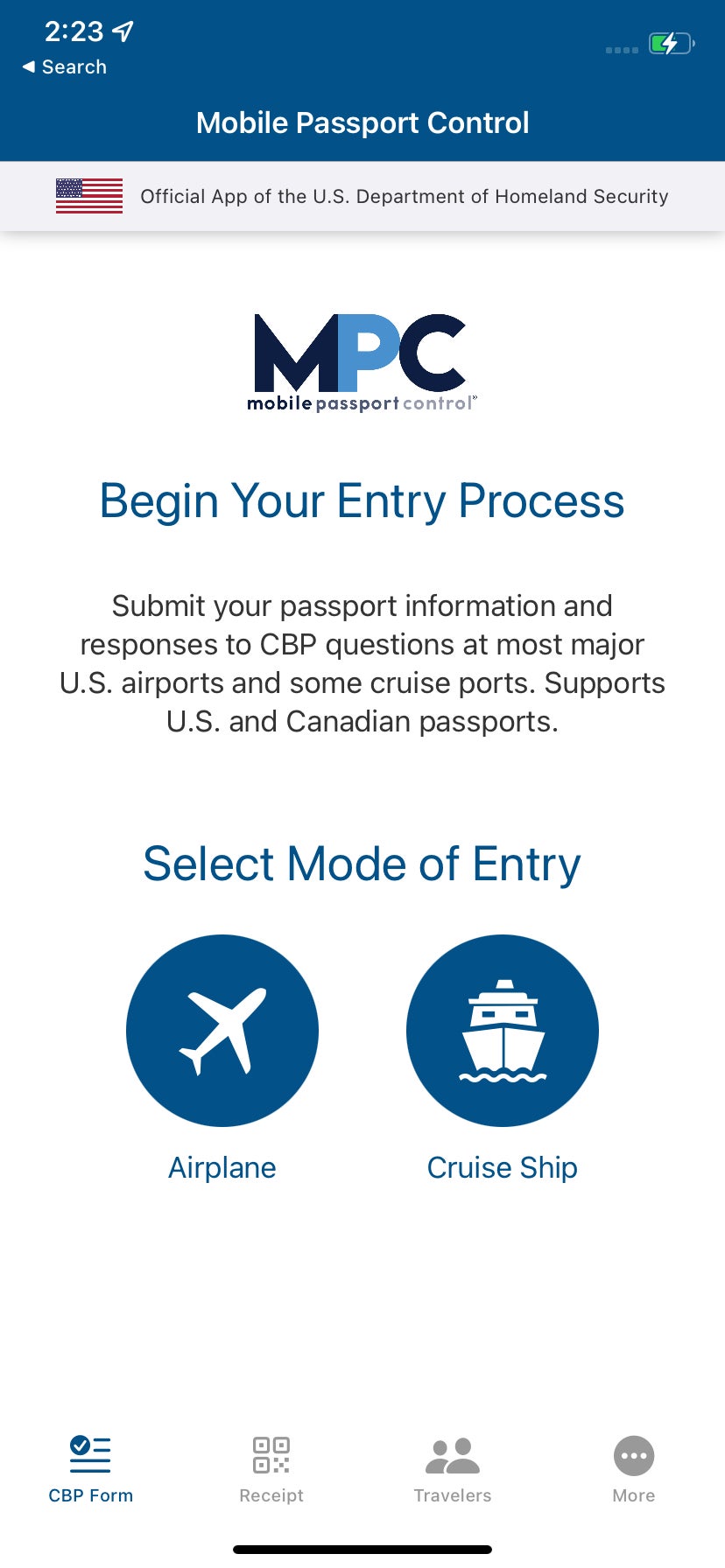 mobile passport control app reviews