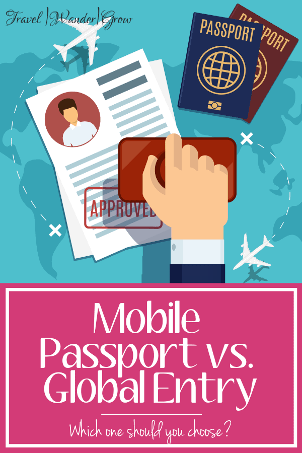 mobile.passport control vs global entry