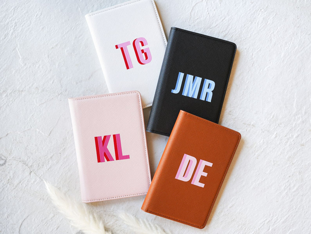 monogram passport holder