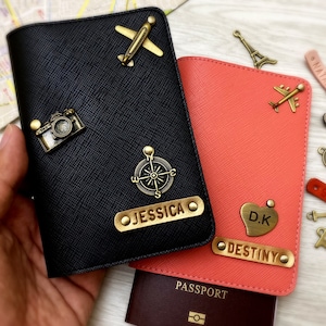 monogrammed passport cover