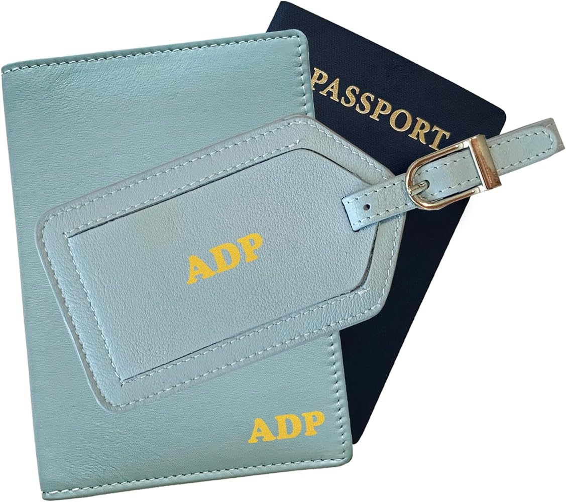 monogrammed passport holder