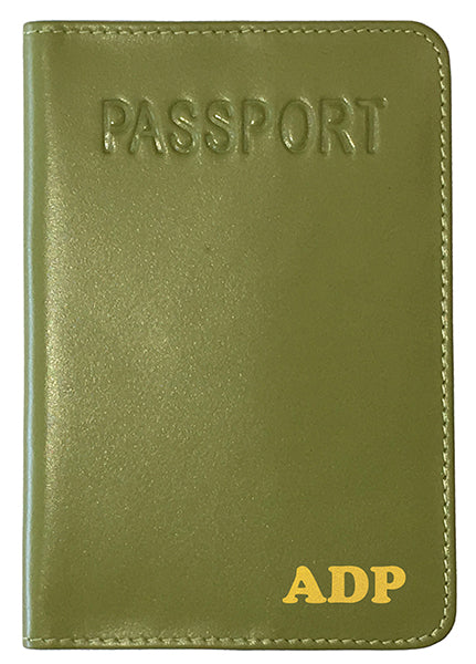 monogrammed passport holder