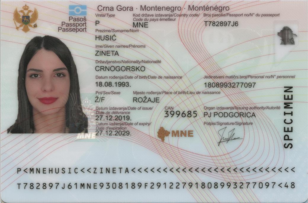 montenegro passport