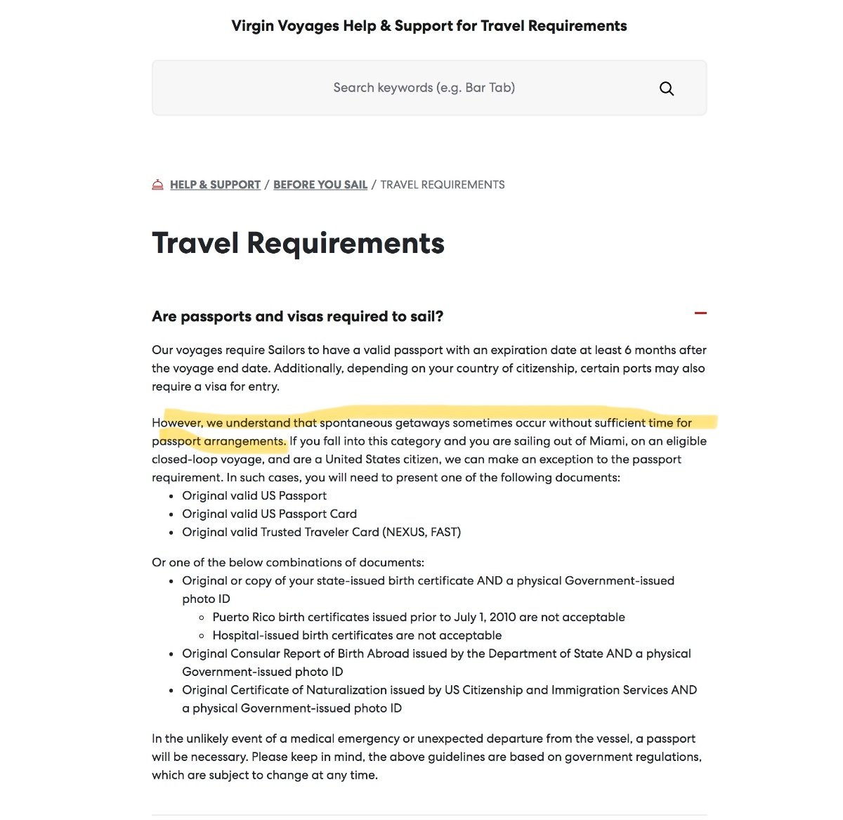 msc passport requirements