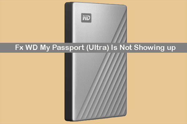 my passport ultra not showing up