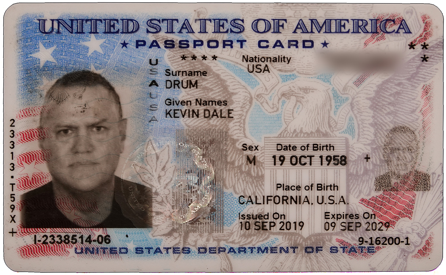 national id number passport