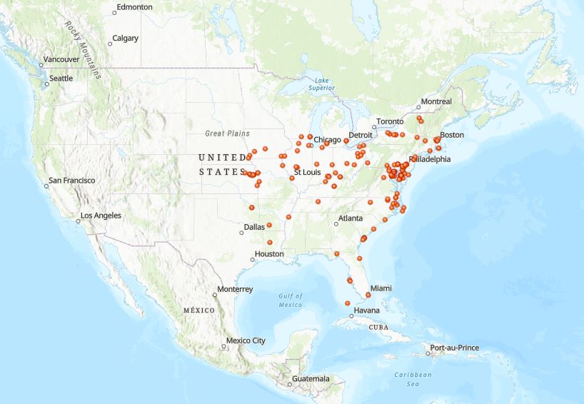 national park passport stamp locations map