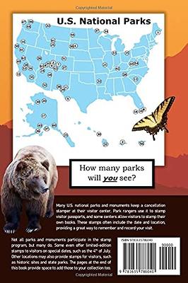 national park passport stamp locations map