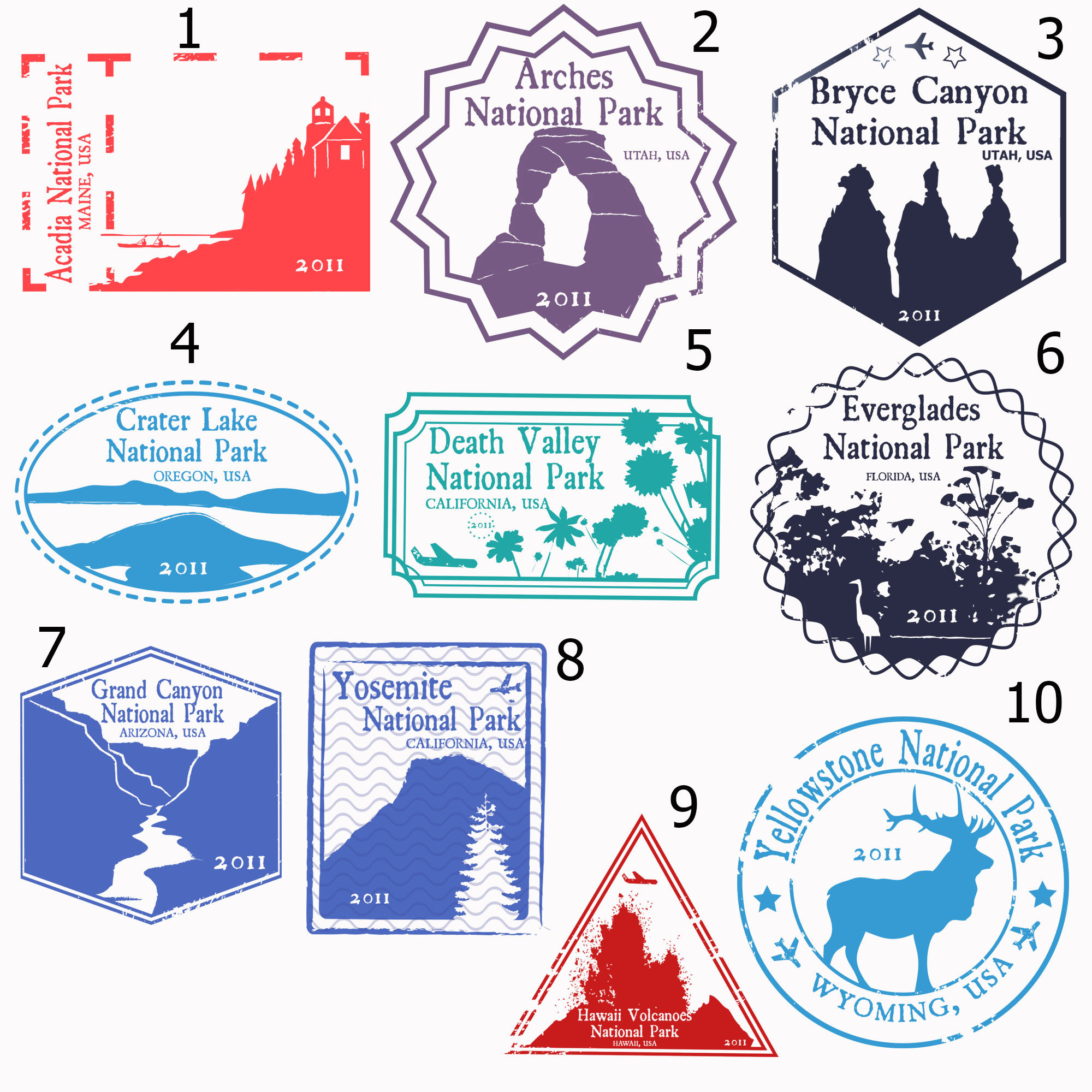 national park passport stamp