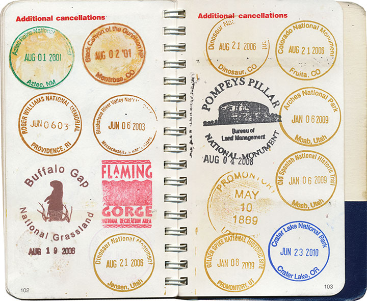 national park passport stamps