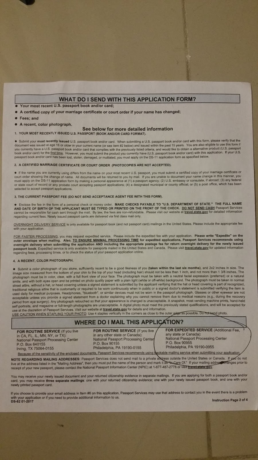 national passport processing center philadelphia p.o. box 90955