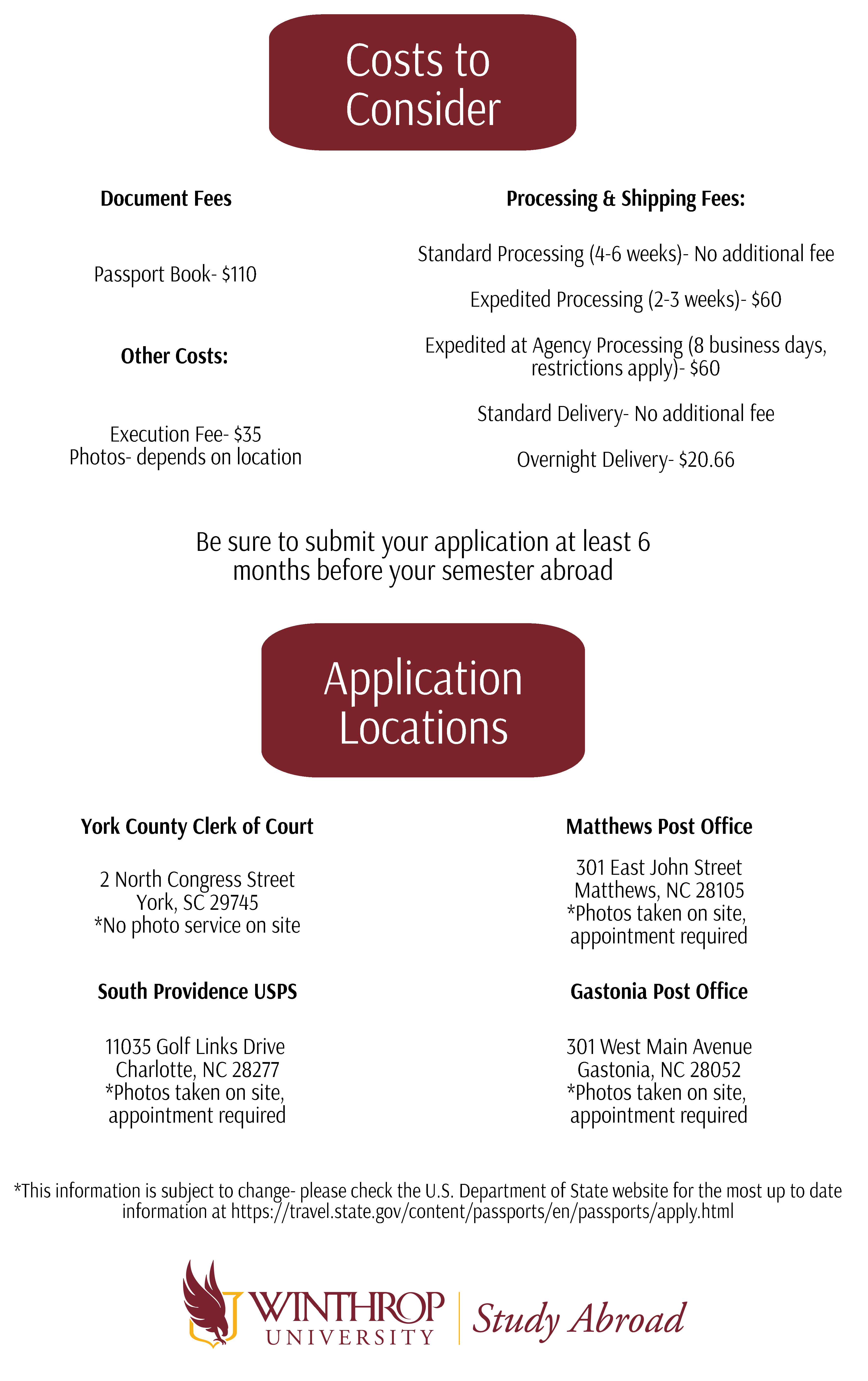 nc passport fees