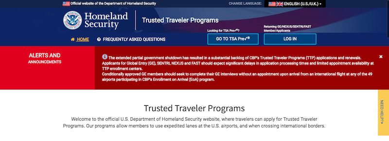 new passport global entry update