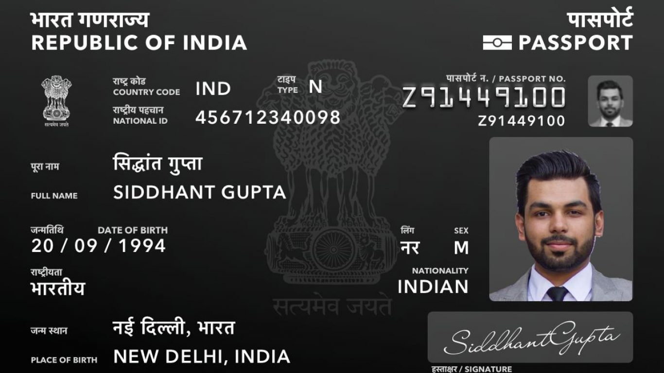 new passport indian