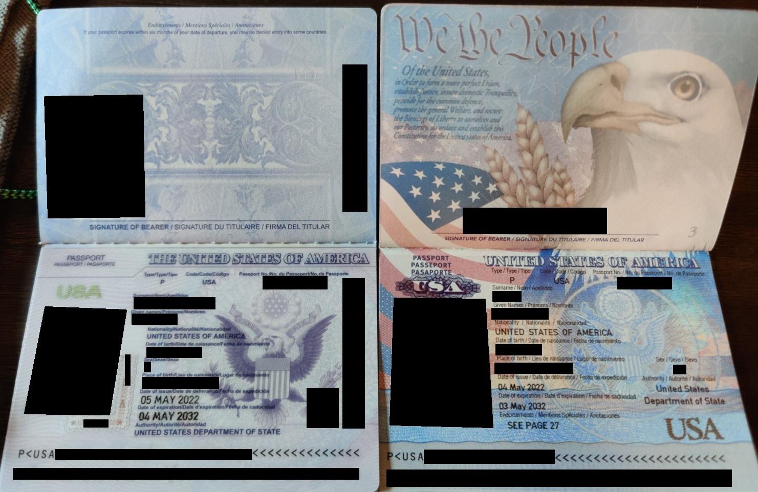 new us passports