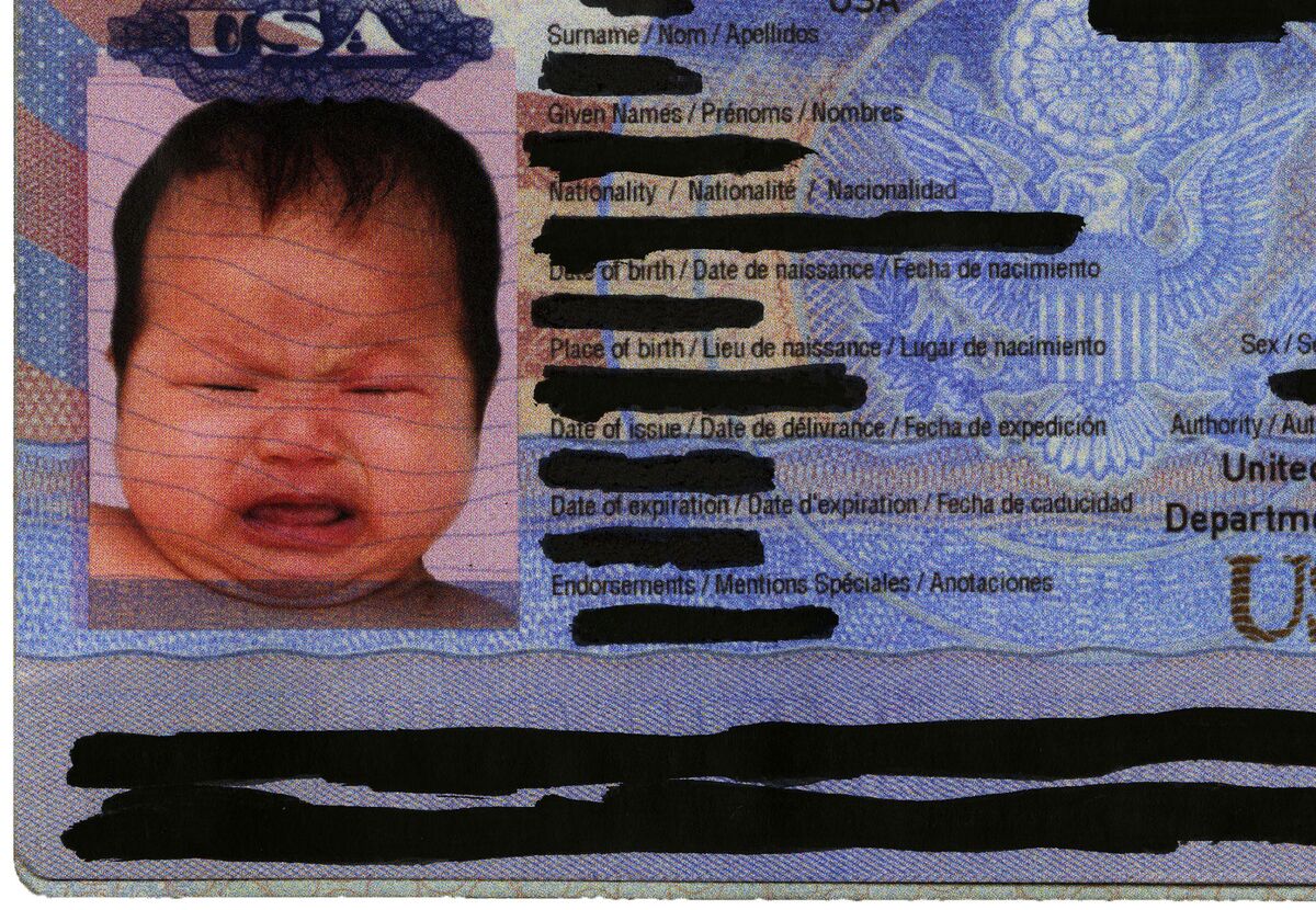 newborn us passport photo