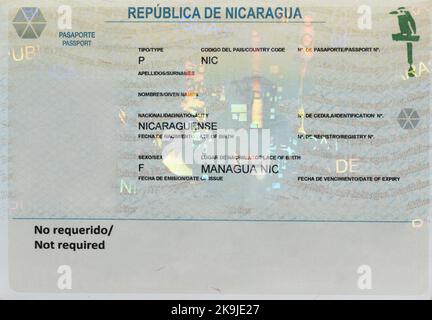 nicaragua passport