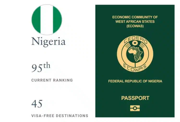 nigeria passport free visa