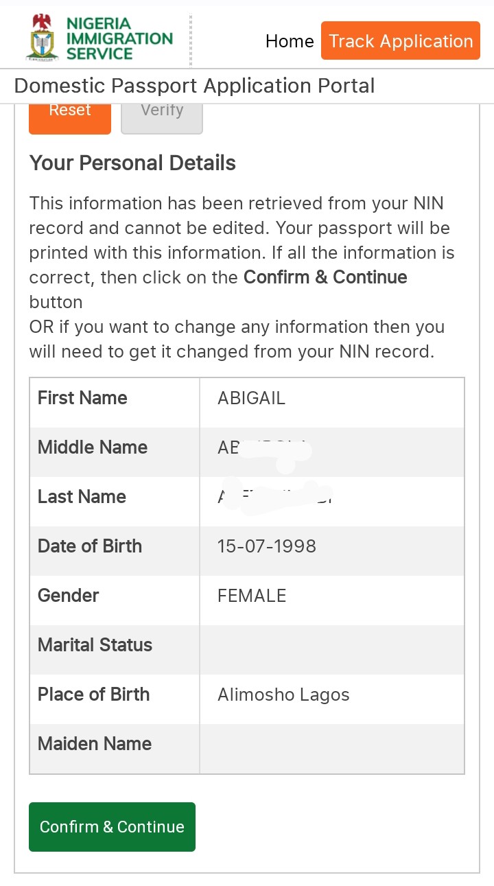 nigerian passport application status