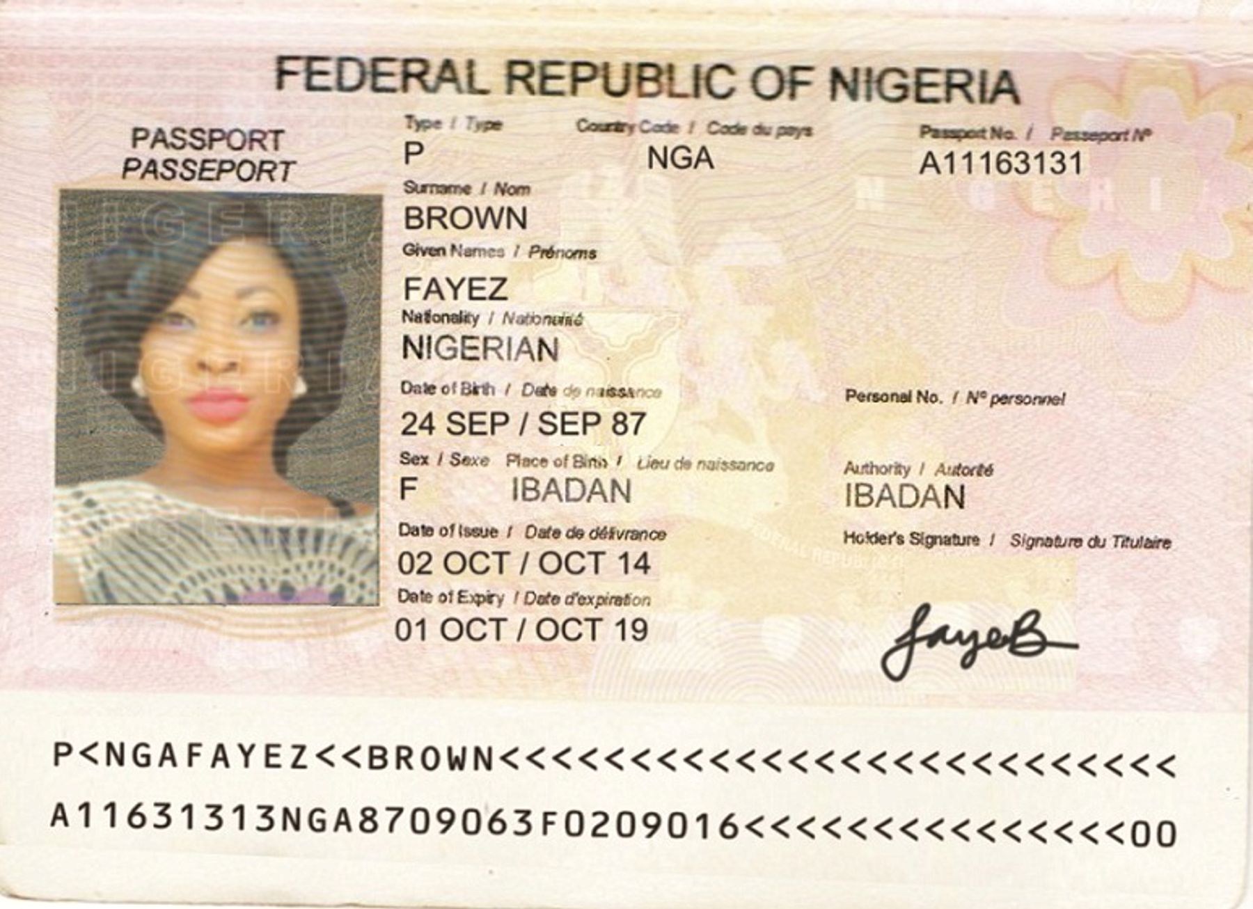 nigerian passport