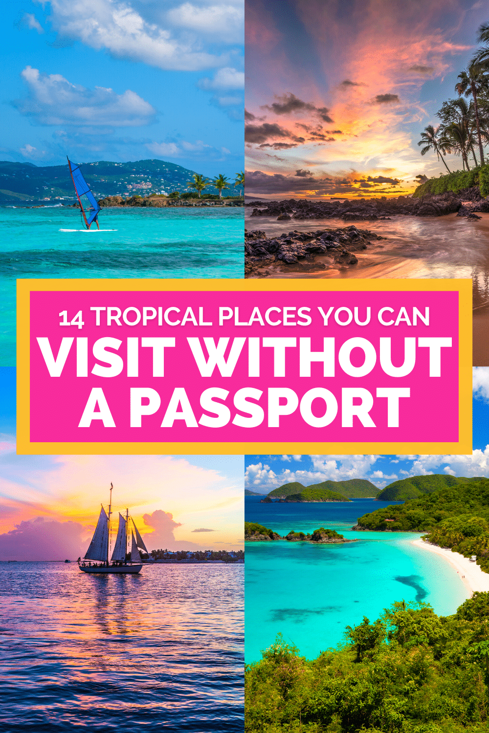 no passport required places