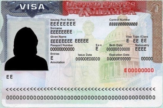 nonimmigrant visa number on passport