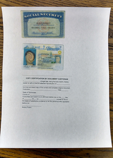 notarized copy of passport