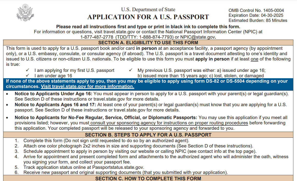 npic state.gov track passport