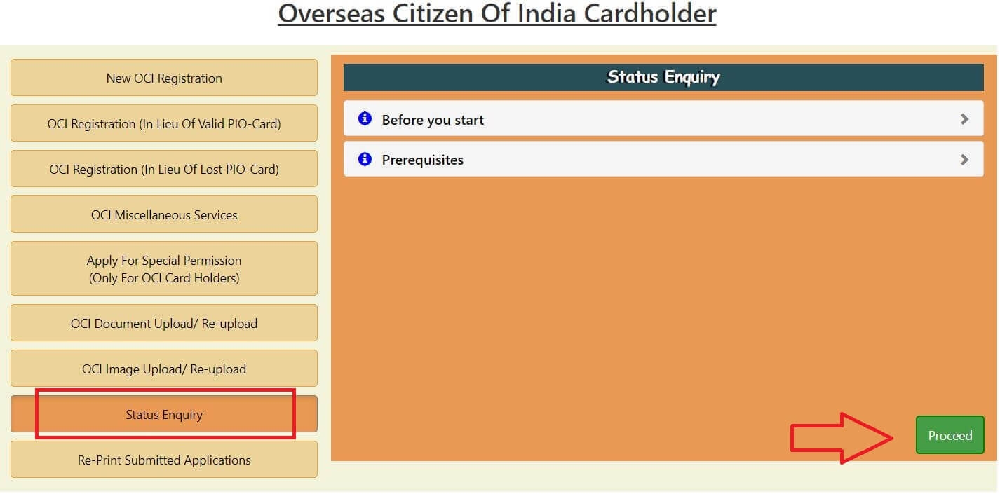 oci renewal for new passport