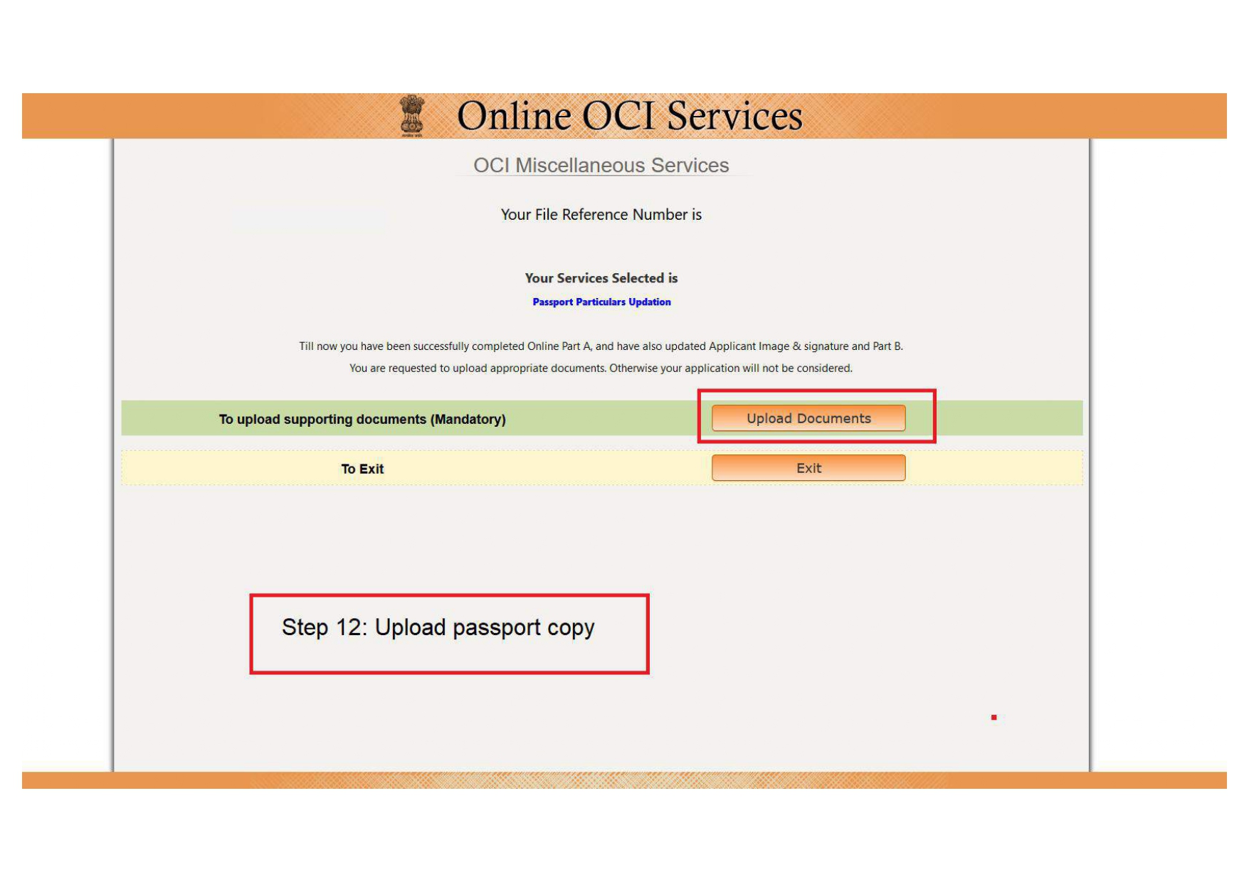 oci update with new passport