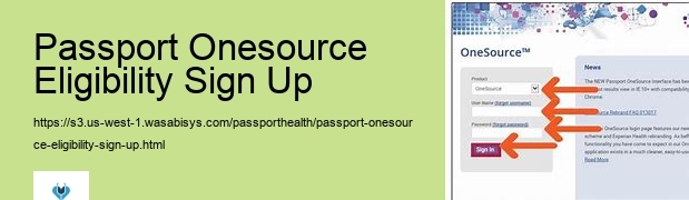 onesource passport health login