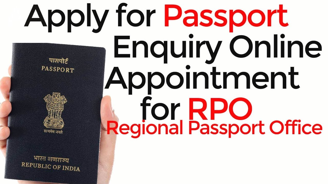 online appointment for passport