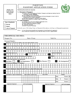 pakistani passport renewal online