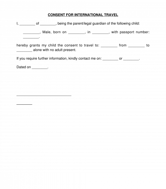 parental consent form for passport