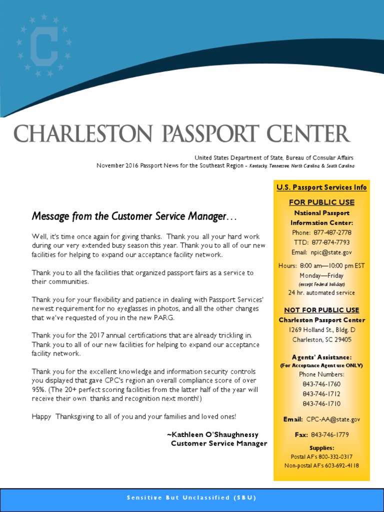 passport agency charleston