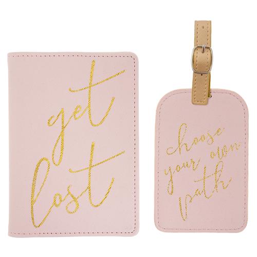 passport and luggage tag set