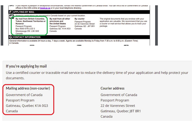 passport application canada